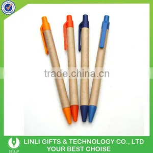 Best Selling Brand Logo Paper Eco-friendly Pen thumbnail-4