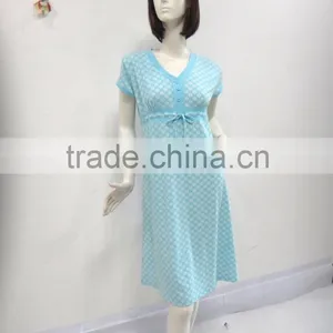Pure and Fresh and Sweet Bowknot Nightgown Women thumbnail-2