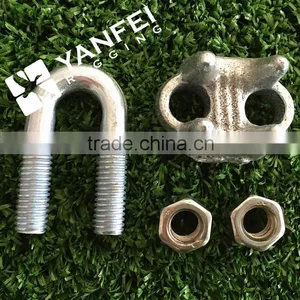 Hot Dip Galvanized Carbon Steel DIN741 Wire Rope Clip thumbnail-4