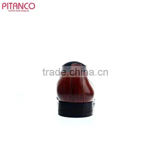 Punched Leather Brown Men's Dress Shoes thumbnail-3
