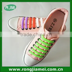 Wholesale Top Selling Colorful Silicone Shoelaces in Flat for Holiday thumbnail-4