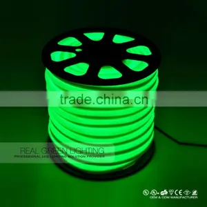 High Lumen Brightness LED Neon Rope Light Flexible Ultra Green LED Neon Flex Rope Light Green thumbnail-4