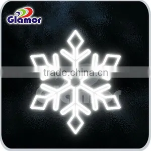 UL CUL CE Approval White Color Led Snowflake Motif Light for Wedding Decoration thumbnail-1