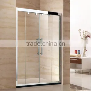 High Quality 304 Stainless Steel Frame Shower Screen D50B thumbnail-1