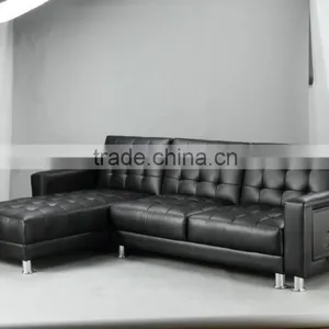 Living Room PVC/PU Corner Sofa Bed thumbnail-1