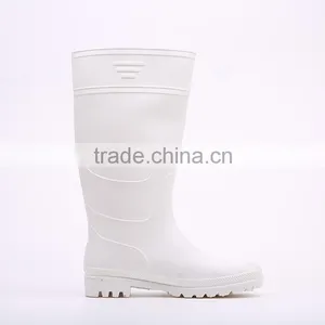 2016 Pure Design Waterproof White Pvc Rain Boots, Cheap Plastic Pvc Rain Boots thumbnail-5
