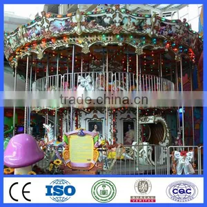 Amusement Playground Kiddy Carousel 36 Seats Double Deck Carousel thumbnail-5