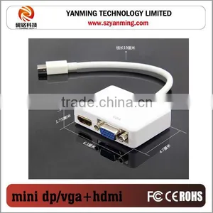 Mini Displayport to HDMI and Vga Adapter Cable 20cm thumbnail-1