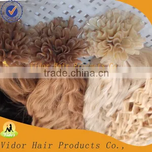 Wholesale 5A Quality U-Tip Hair Natural Wave 100% Brazilian Human Hair Extension thumbnail-1