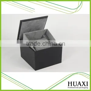 2016 Top Quality Dark Black Wooden Wrist Watch Box thumbnail-4