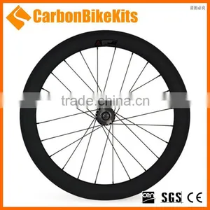 Super Stiffness CarbonBikeKits TW60C Track Carbon Wheel Light,60mm Clincer Carbon Track Wheelset thumbnail-3