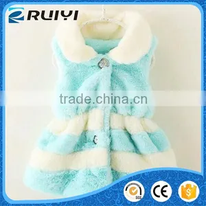 Children Clothing 2016 Fancy Fake Fur Winter Waistcoat thumbnail-1