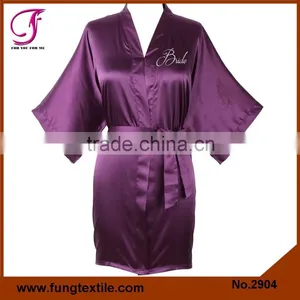 290418 Embroidery Bride Satin Robe thumbnail-1