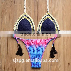 Crochet New Swimwear, Hand Knitted Sexy Swimwar thumbnail-1