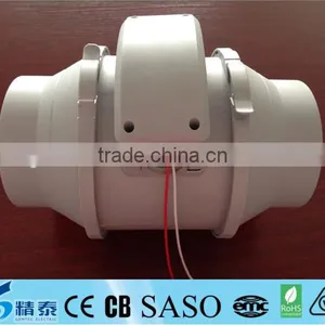 Ball Bearing Motor Plastic Mix-Flow Inline Duct Fan thumbnail-1
