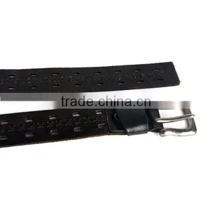 Factory Hot Sell Pin Belt Buckle Fashion Black Cowhide Italian Leather Belt Men thumbnail-5