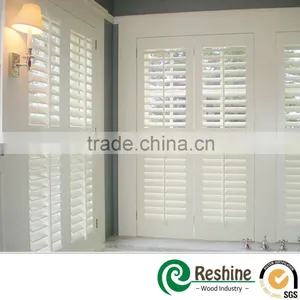 Vinyl Fauxwood Interior Plantation Window Shutter thumbnail-1