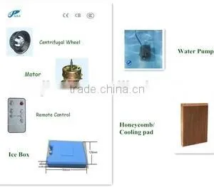 Plastic Evaporative Portable Personal Air Heater Electric Stand Fan Air Water Cooler thumbnail-5