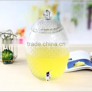 Pineapple Glass Beverage Dispenser With Tap thumbnail-1