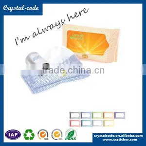 Custom Sticker Private Printed Wet Wipes Label thumbnail-1