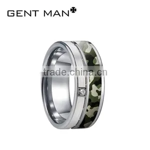 2016 New Ring Design Fancy Camoflage Patternede New Model Wedding Ring thumbnail-5