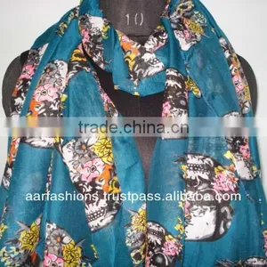 VISCOSE PRINTED SCARF 2014 thumbnail-1