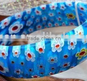 60mm Blue Milliforie Bangle Wholesale Gemstone Bangle thumbnail-1