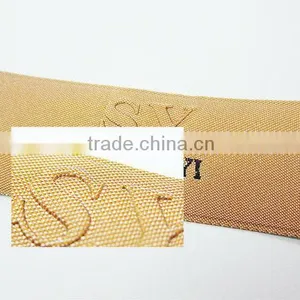 Custom Design Embossed Logo Needle Loom Label thumbnail-1
