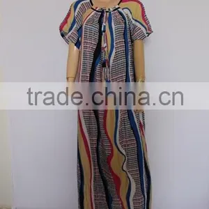 Fashion Short Sleeve Arab Lady Long Gown thumbnail-4