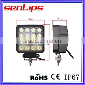 Hot Sale IP67 4*4 Square Epistar 48W LED Tuning Working Light thumbnail-6