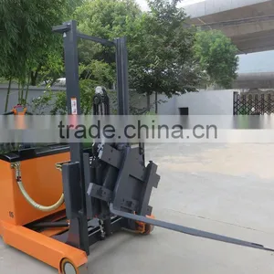 1.5 Ton Electric Reach Stacker With Ratator With 3 Stage 4.5 m Full Free Mast thumbnail-2