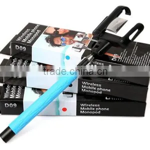 2016 Popular Fashion Selfie Stick for Mobile Phone D09 Wireless Monopod Selfie Stick With Mirror thumbnail-3