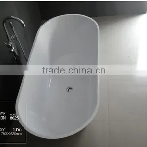Artificial CE & CUPC Solid Surface Resin Stone Bathtub, Bathroom Free Standing Bathtub thumbnail-3
