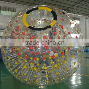 2015 PVC or TPU Factory Price Cheap Football Inflatable Body Zorb Ball thumbnail-1
