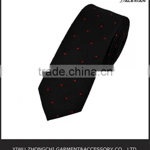 Black and Red Polka Dot Famous Brand Tie thumbnail-1