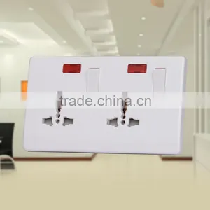 Factory Price Double 10A 3 Pin Wall Socket thumbnail-3
