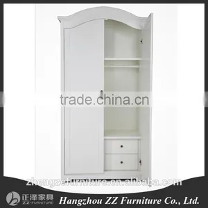 French Provencial White Wooden Wardrobe thumbnail-2