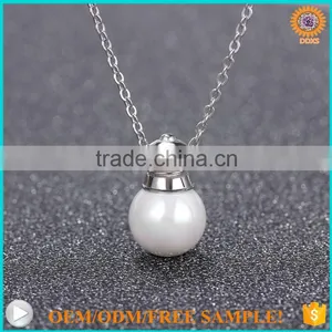 Professional Mother of Pearl Shell S925 Silver Light Bulb Pendant thumbnail-2