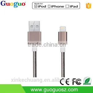 Factory Price High Speed MFI Cable Metal 8pin Mfi Data Cable for Iphone7 thumbnail-1