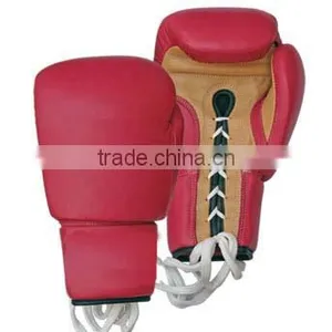 Red Golden Color Boxing Gloves thumbnail-1