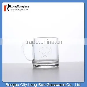 LongRun 95ml Glass Mugs With Carved Logo,wholesale thumbnail-1