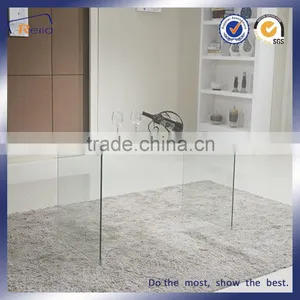 Luxury Wall Mounted Curved Glass Console Table thumbnail-5