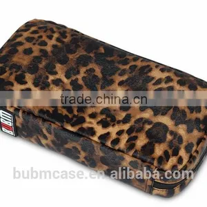Fashion 64 Capacity African Leopard Grain PU Leather Cover CD DVD Bag CD DVD Storage Bag Car Disc Case thumbnail-1