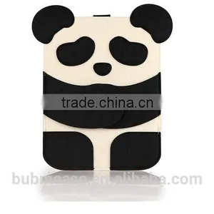 FASHION New Arrive BUBM Black Color 9.7 Inch Wool Felt Tablet Case Cute Cartoon Panda Bag thumbnail-2