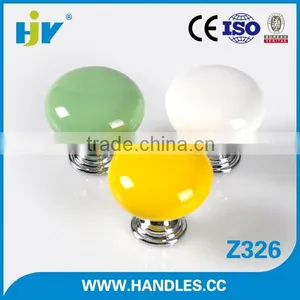 Wholesale Low Price Cheap Green Ceramic Door Knobs thumbnail-1
