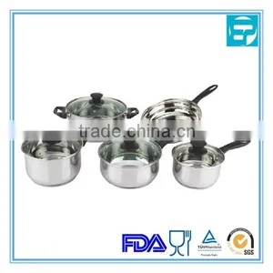 9pcs Stainless Steel Cookware Set thumbnail-1