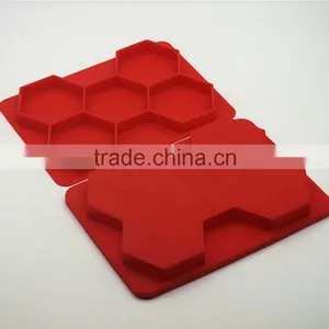 2016 Amazon Hot Wholesale BPA Free FDA Food Grade 5 Cavity Large Meat Pie Trays Silicone Hamburger Presser thumbnail-4