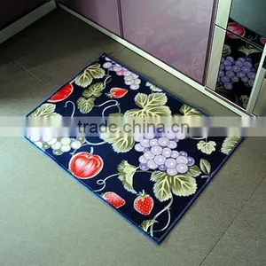 Flower&fruits Pattern Anti-slip Kitchen Rugs Floor Prevent Mat thumbnail-4