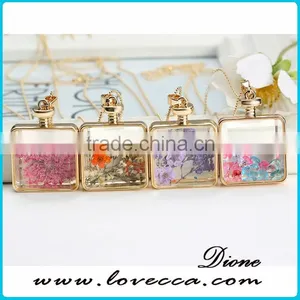 2016 New Arrival Nice Accessories Fashion Jewelry Real Dried Flower Jewelry Necklace thumbnail-4