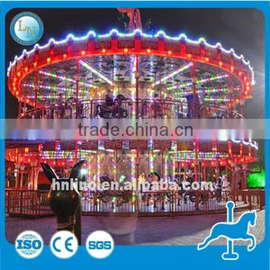 2016 Amusement Park Carousel Rides Carousel Horses Kids Rides Double Carousel for Sale thumbnail-1